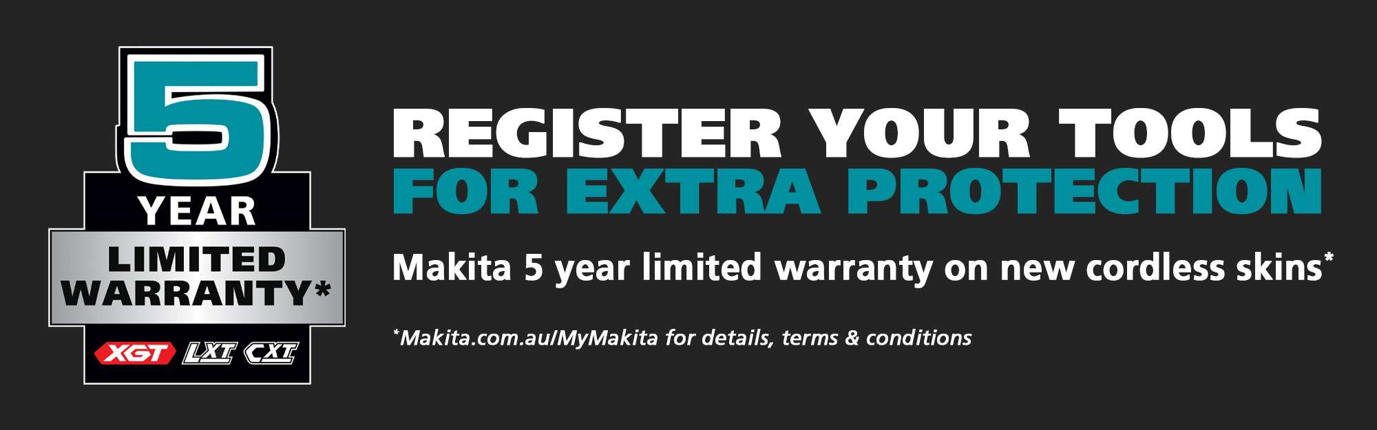 Register your tools for extra protection